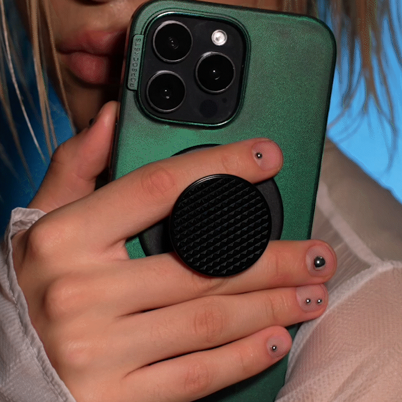 Triangle Knurl Black — MagSafe PopGrip image number 2