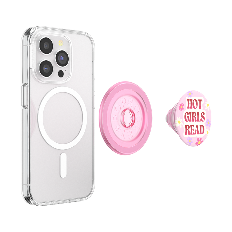Hot Girls Read Pink — MagSafe PopGrip image number 5