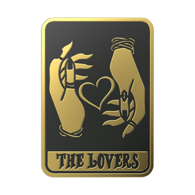 Enamel Tarot Card The Lovers