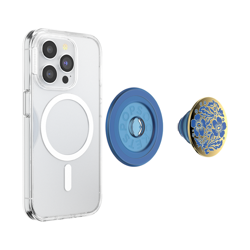 Enamel Lace Blue Vermeer — MagSafe PopGrip image number 5