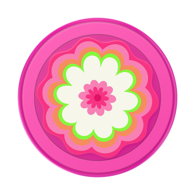 Secondary image for hover Molded Flower Kaleidoscope Pink — MagSafe PopGrip