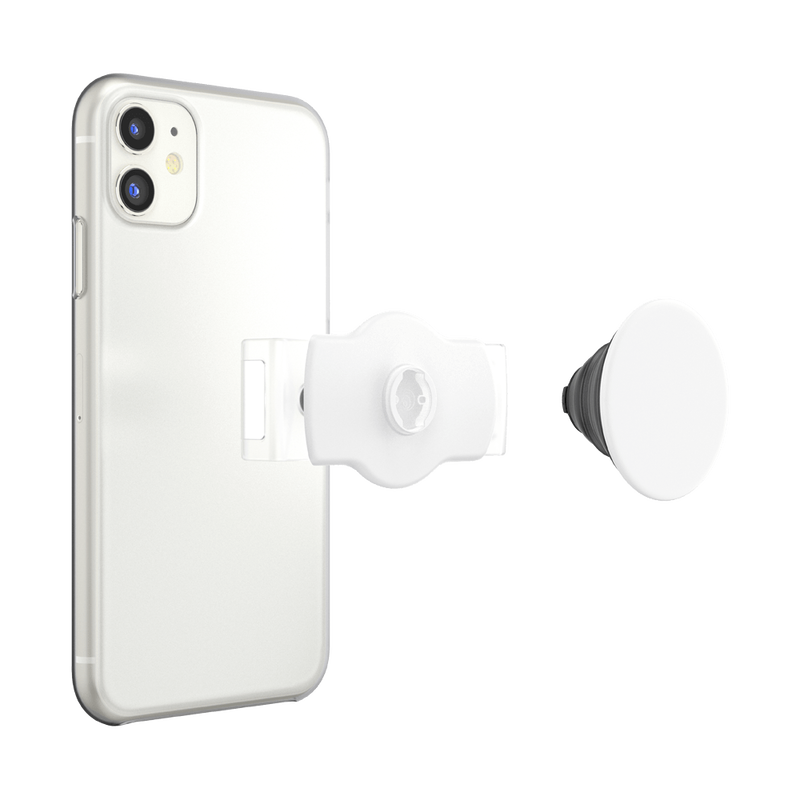 White with Square Edges — Slide Stretch PopGrip image number 3