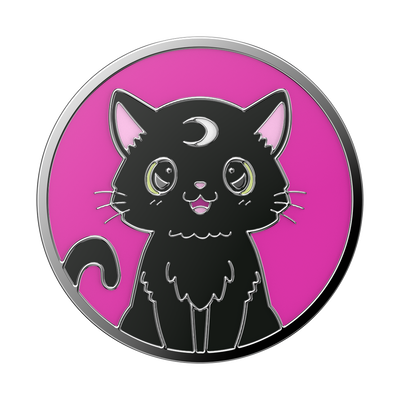 Enamel Black Cat Magic