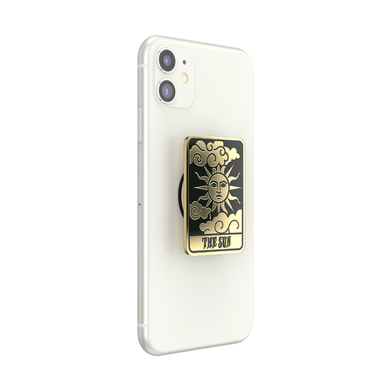 Enamel Tarot Card Sun — Adhesive PopGrip image number 7