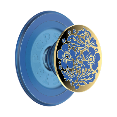 Enamel Lace Blue Vermeer — MagSafe PopGrip