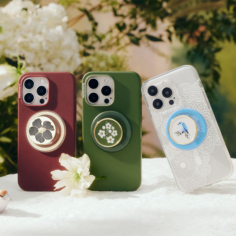 Enamel Mae Flower with Pearl — MagSafe PopGrip image number 6