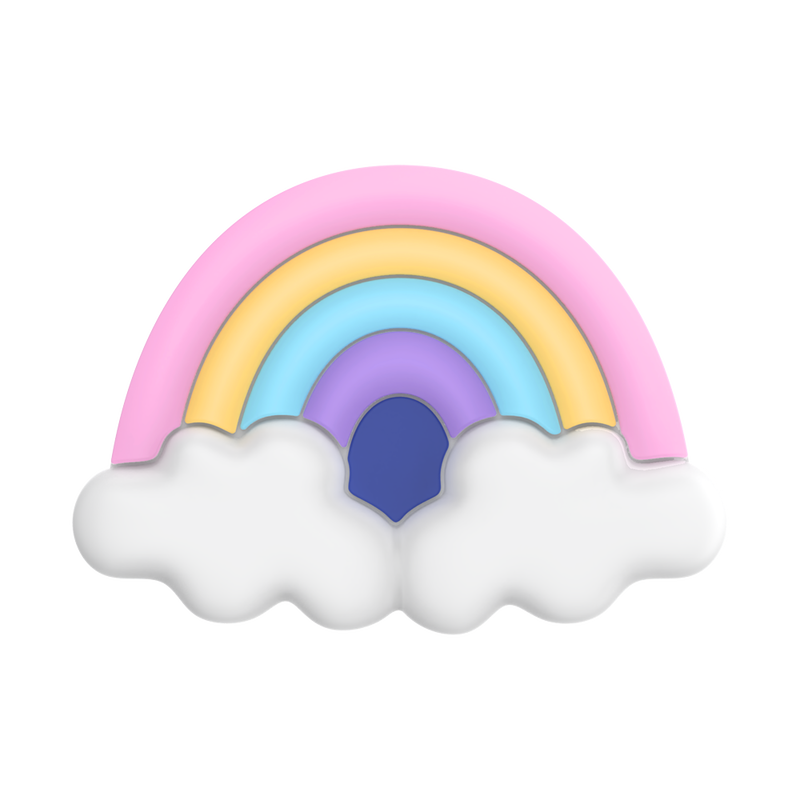 PopOut Rainbow Fluff — Adhesive PopGrip image number 0