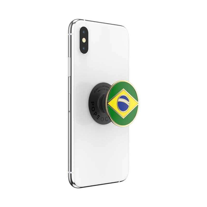 Enamel Brazilian Flag — Adhesive PopGrip image number 6