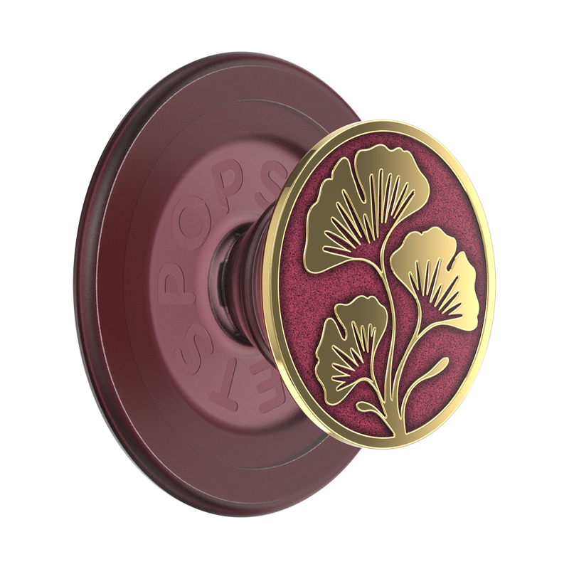 Enamel Ginkgo Oxblood — MagSafe PopGrip image number 0