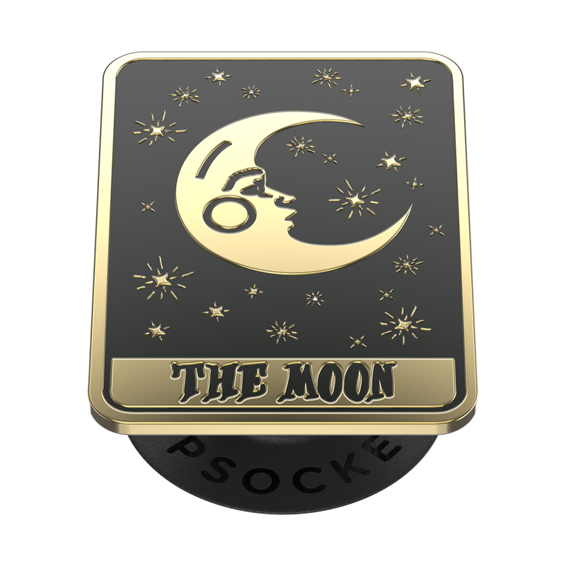 Enamel Tarot Card Moon — Adhesive PopGrip image number 1