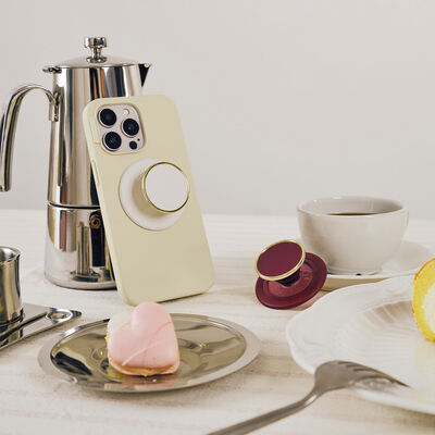 Secondary image for hover Enamel Coconut Cream — MagSafe PopGrip