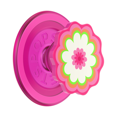 Molded Flower Kaleidoscope Pink — MagSafe PopGrip