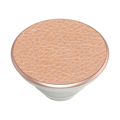 Pebbled Faux Leather Rose Gold