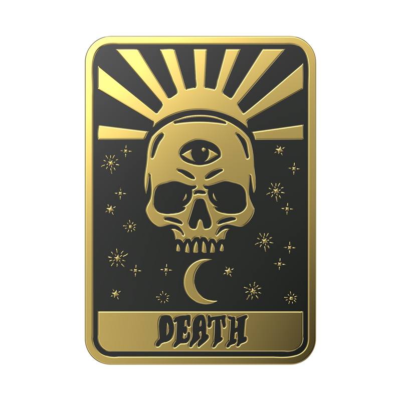 Enamel Tarot Card Death image number 0