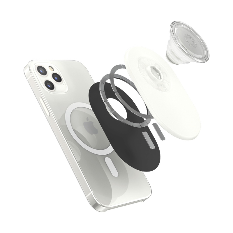White — PopGrip for MagSafe - Pill image number 8