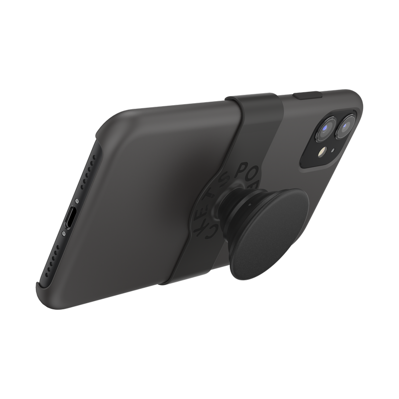 PopGrip Slide Apple Black — iPhone 11 image number 2