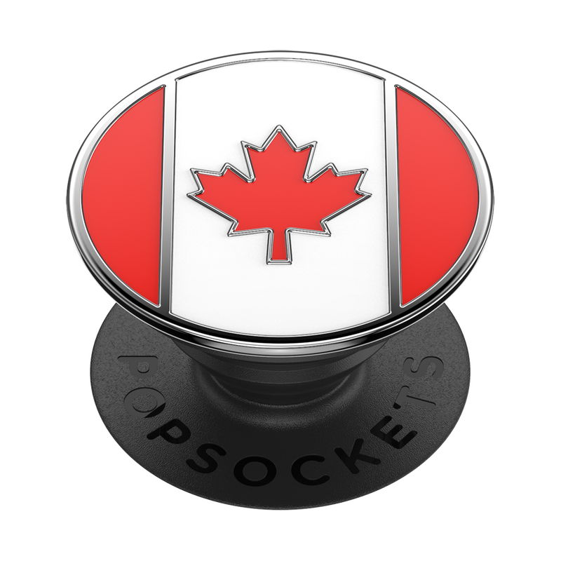 Enamel Canadian Flag — Adhesive PopGrip image number 0