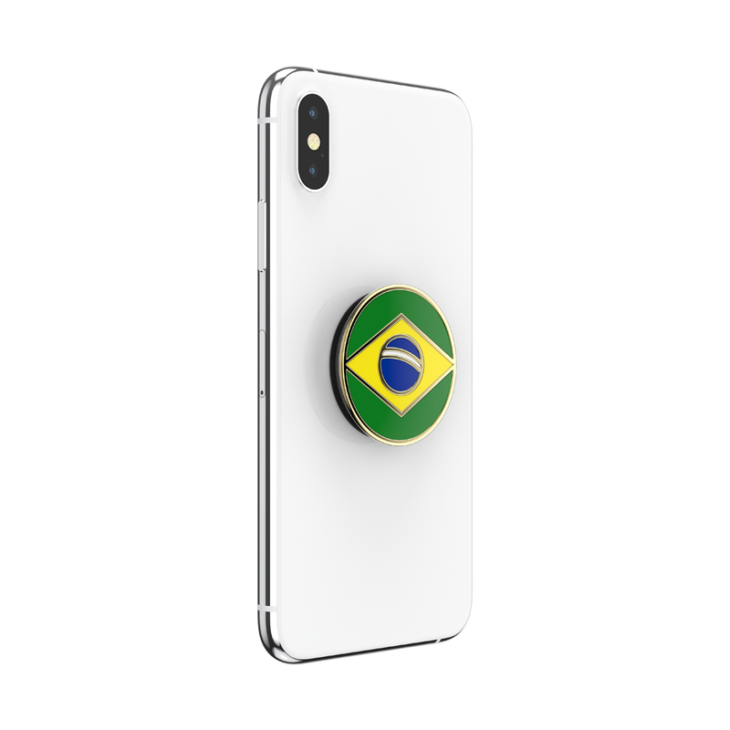 Enamel Brazilian Flag — Adhesive PopGrip image number 5