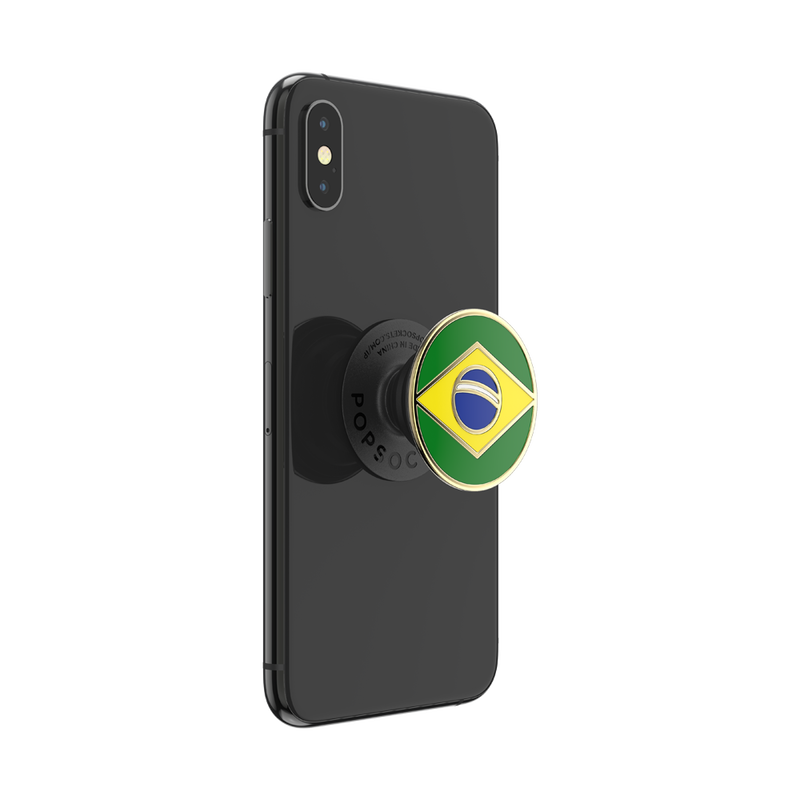 Enamel Brazilian Flag — Adhesive PopGrip image number 4