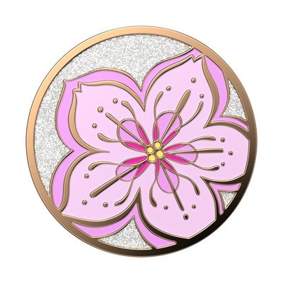 Enamel Glitter Cherry Blossom