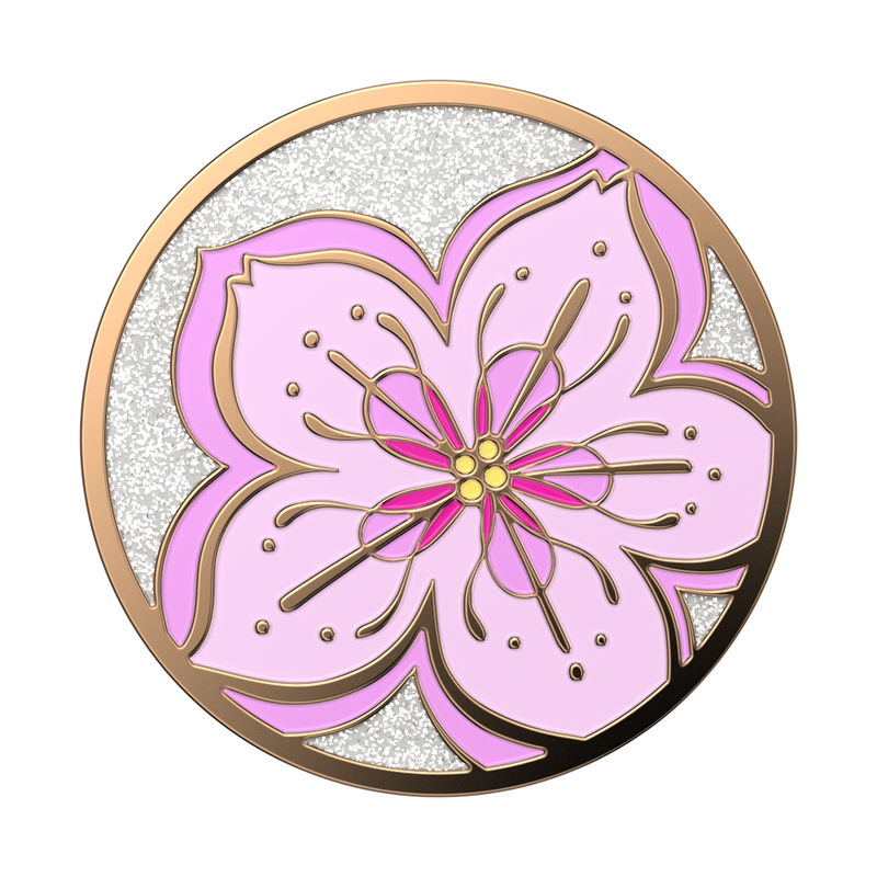 Glitter Cherry Blossom — Adhesive PopGrip image number 1