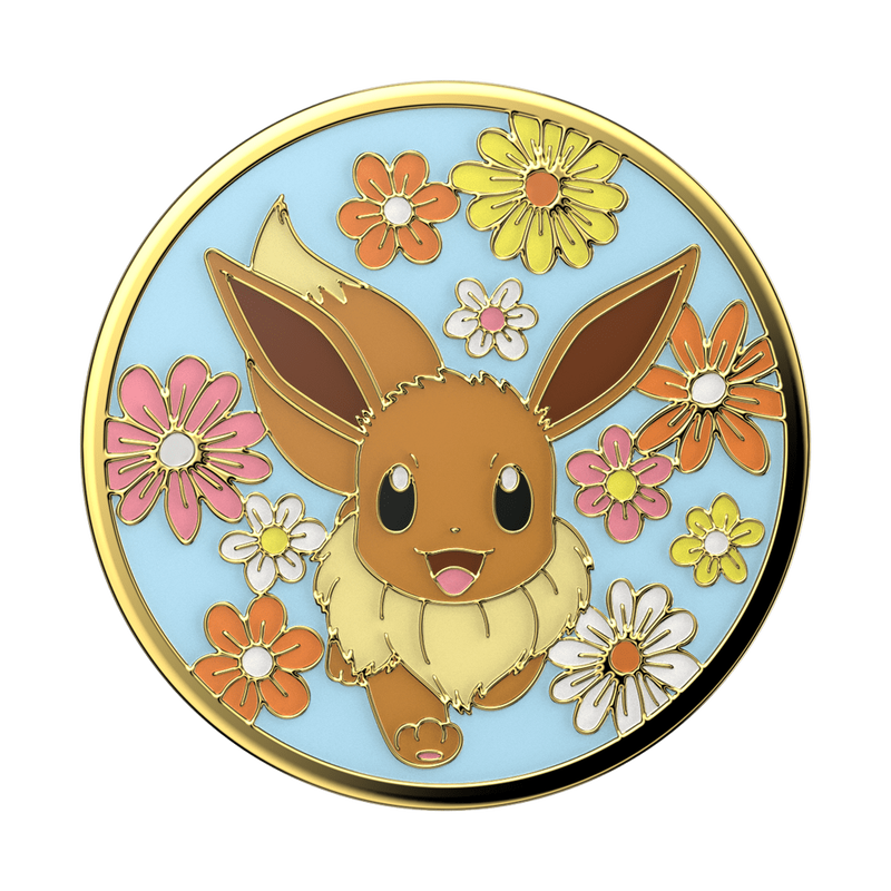 Floral Eevee Enamel — Adhesive PopGrip image number 1