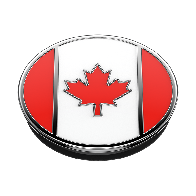 Enamel Canadian Flag — Adhesive PopGrip image number 2