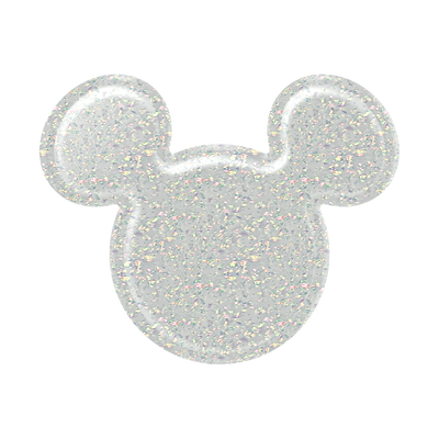 Secondary image for hover Earridescent White Glitter Mickey Mouse — Adhesive PopGrip