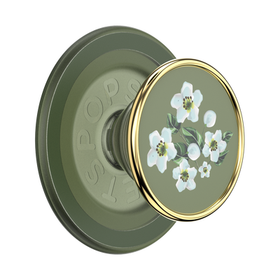 Enamel Floral Relief — MagSafe PopGrip