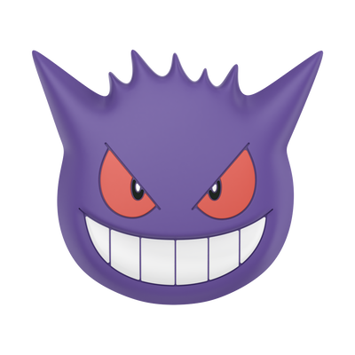 PopOut Gengar Face — Adhesive PopGrip