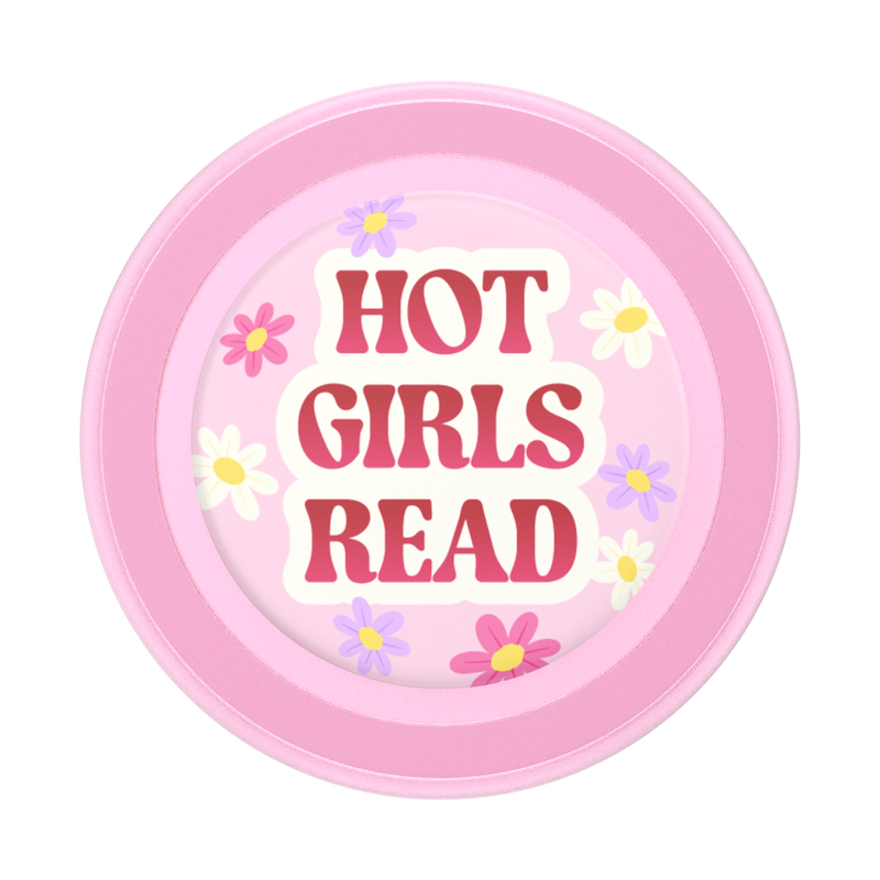 Hot Girls Read Pink — MagSafe PopGrip image number 1