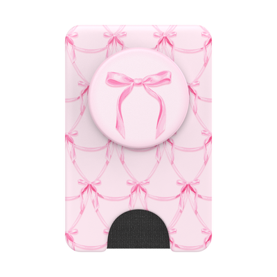 Secondary image for hover Satin Bow Blush — MagSafe PopWallet+
