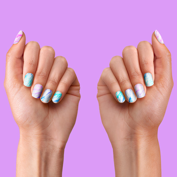 PopSockets Nails Unicorn Marble Spectrum hover